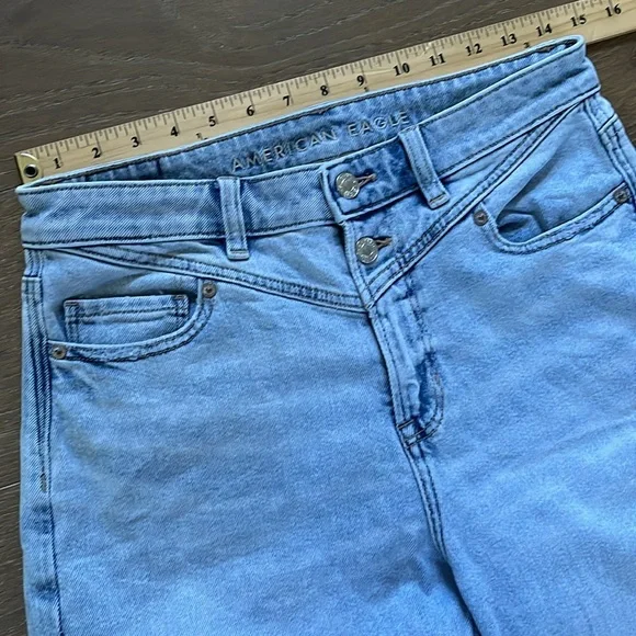 American Eagle Outfitters Blue Ankle Cropped Jeans - Picture 4 of 14